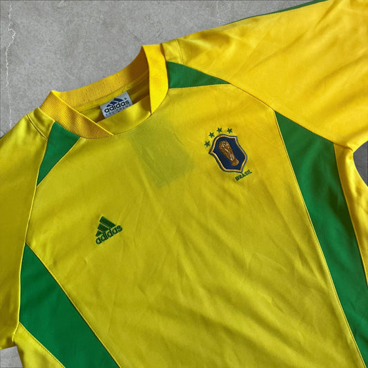Adidas Brasilien Trikot Vintage Style • 90s Equipment Look (S)