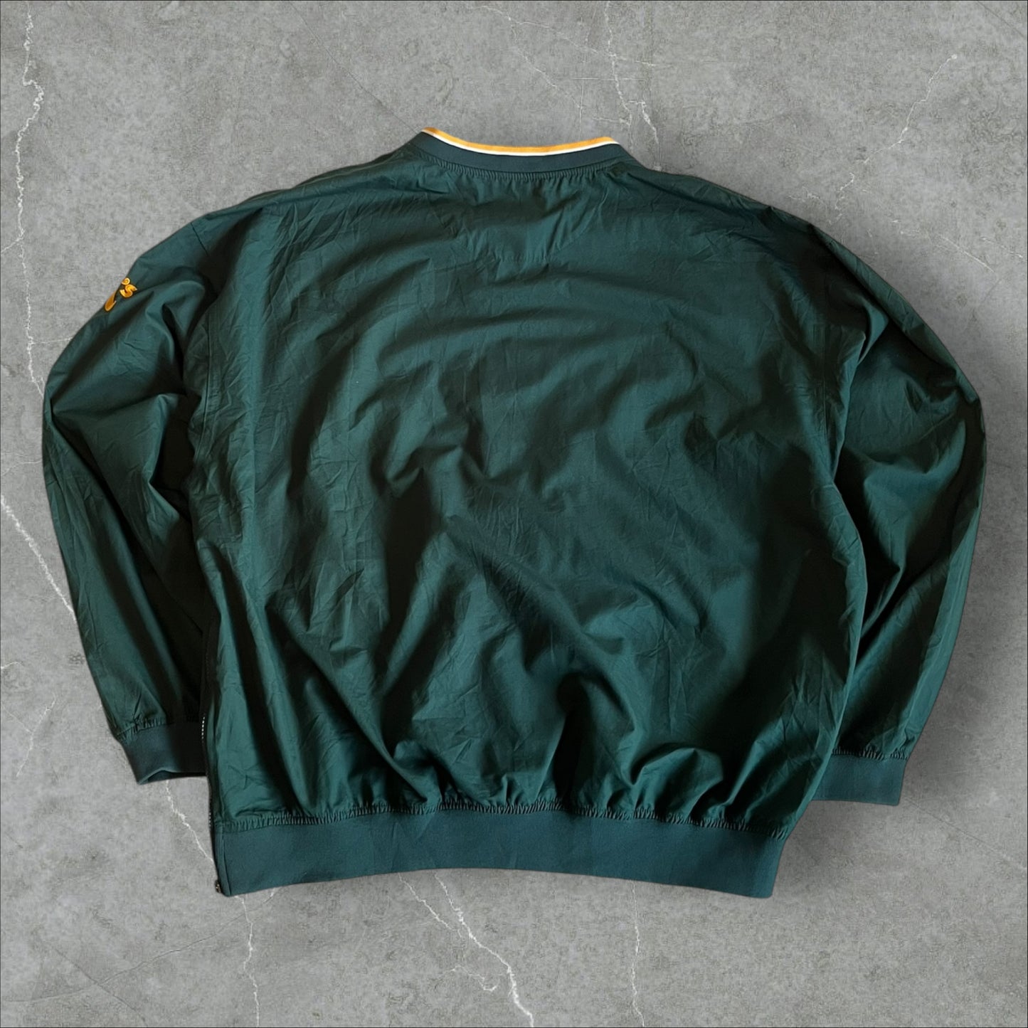 Vintage Nike MLB Oakland Athletics Windbreaker Pullover Jacket XL – 2000s Genuine Merchandise (XL)