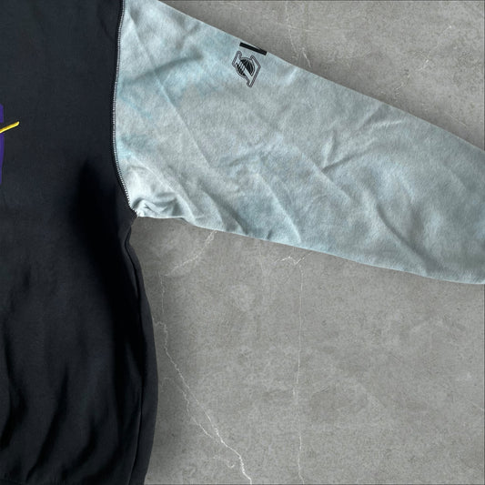 Nike x Lakers Crewneck (black, purple/yellow script) — 2010s (M)