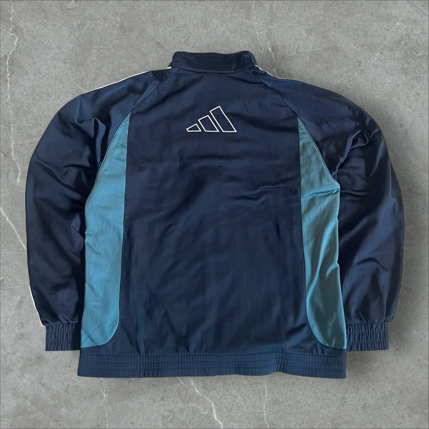 Adidas 3-Stripes Track Suit – Navy & Teal – Vintage 2000s (S)