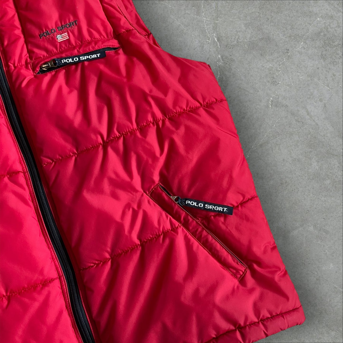 Polo Sport Ralph Lauren Puffer Gilet (red) — 1996–2000 (M)