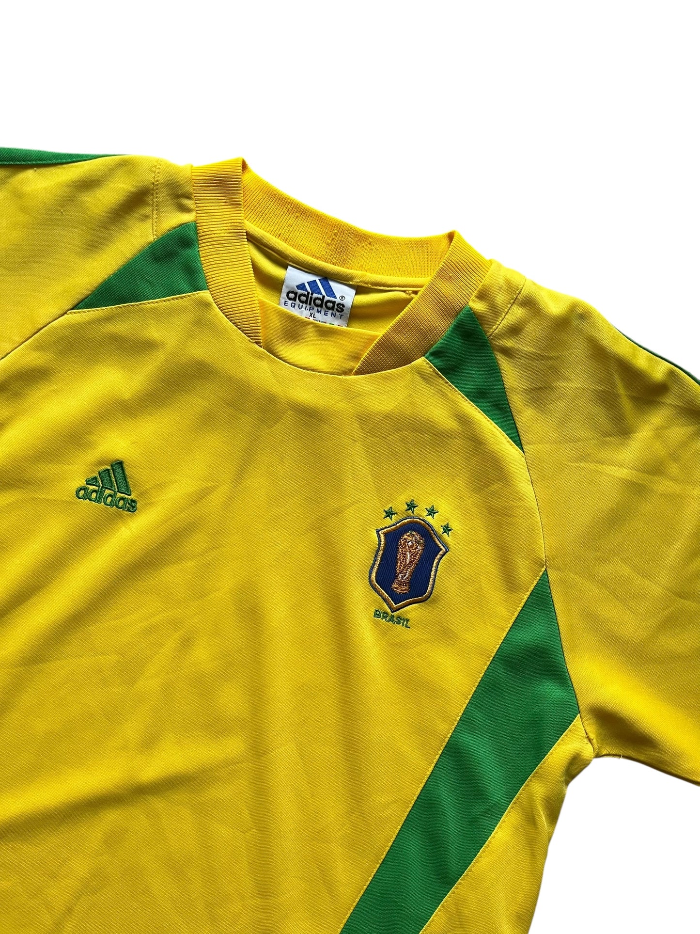 Adidas Brasilien Trikot Vintage Style • 90s Equipment Look (S)