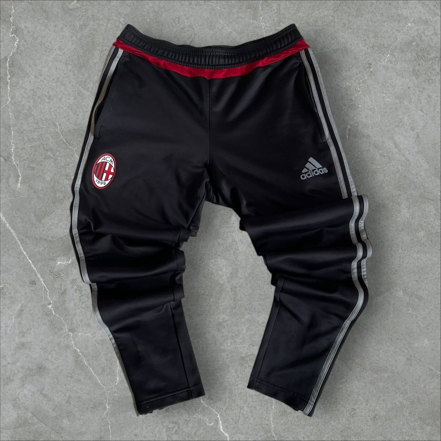 AC Milan adidas 3-Stripes Tracksuit (black) — 2010–2014 (M)