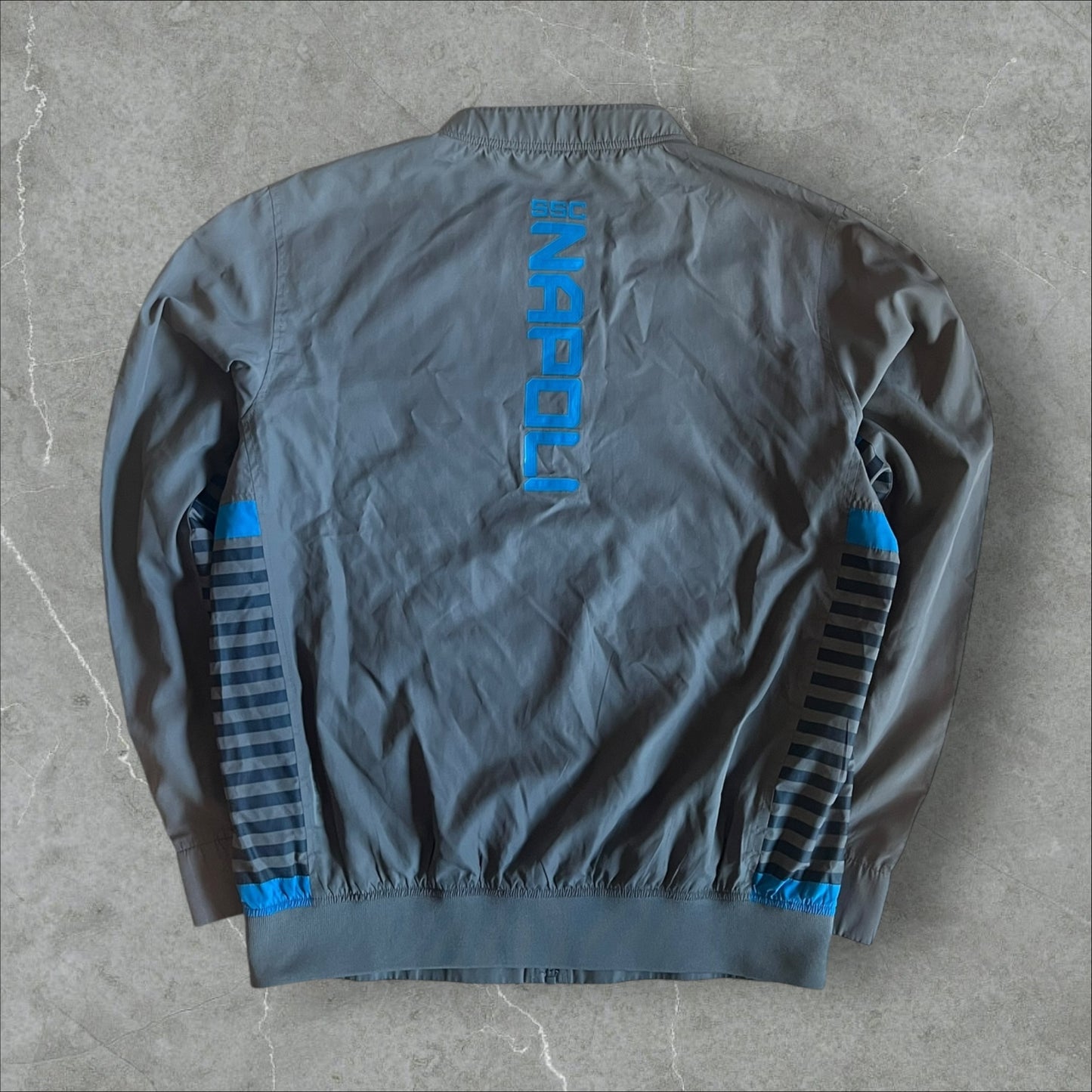 SSC Napoli Kappa Sponsors Tracksuit (grey/blue) (L)