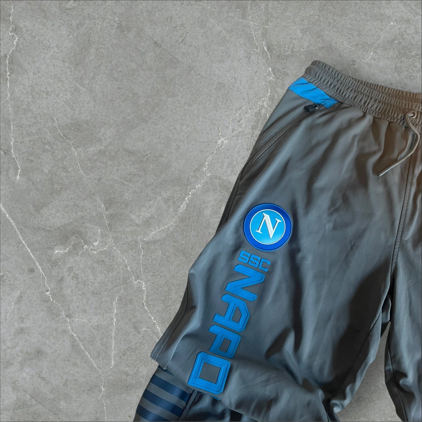 SSC Napoli Kappa Sponsors Tracksuit (grey/blue) (L)
