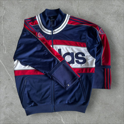 Adidas Spell-Out Track Jacket (navy/red/white) — 2000–2003 (M)