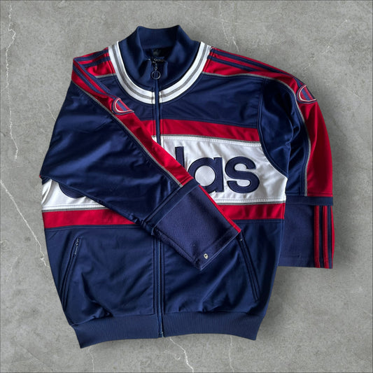 Adidas Spell-Out Track Jacket (navy/red/white) — 2000–2003 (M)
