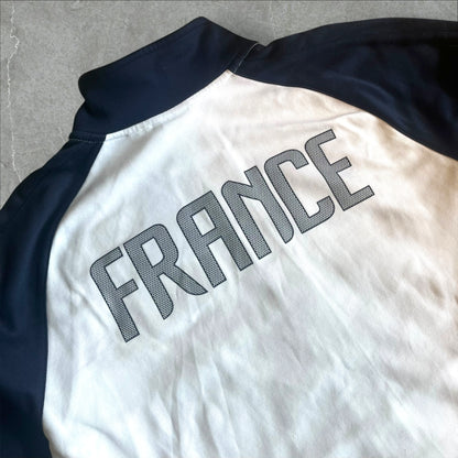 France Nike Track Jacket (white/navy) — 2006–2008 (M)