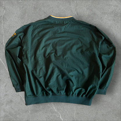 Vintage Nike MLB Oakland Athletics Windbreaker Pullover Jacket XL – 2000s Genuine Merchandise (XL)