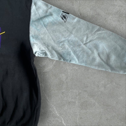 Nike x Lakers Crewneck (black, purple/yellow script) — 2010s (M)