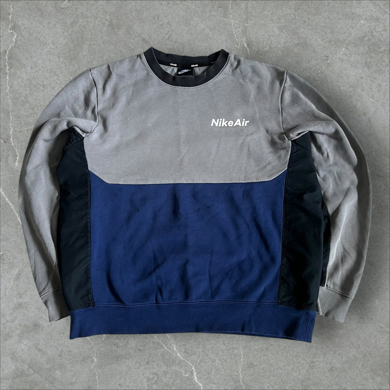Nike Air Colorblock Crew (grey/navy) — 2014–2019 (L)