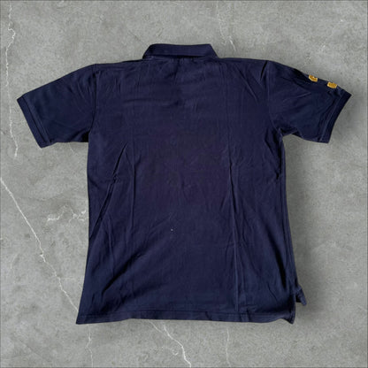 Polo Ralph Lauren “Triple Pony” Polo (navy, big chest embroidery) — 2008–2014 (M)