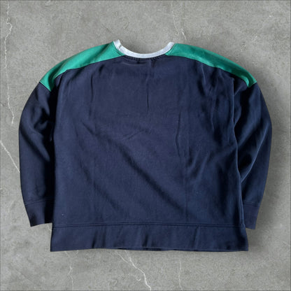 Nike Air Colorblock Crew (grey/navy/green) — 2014–2018 (L)