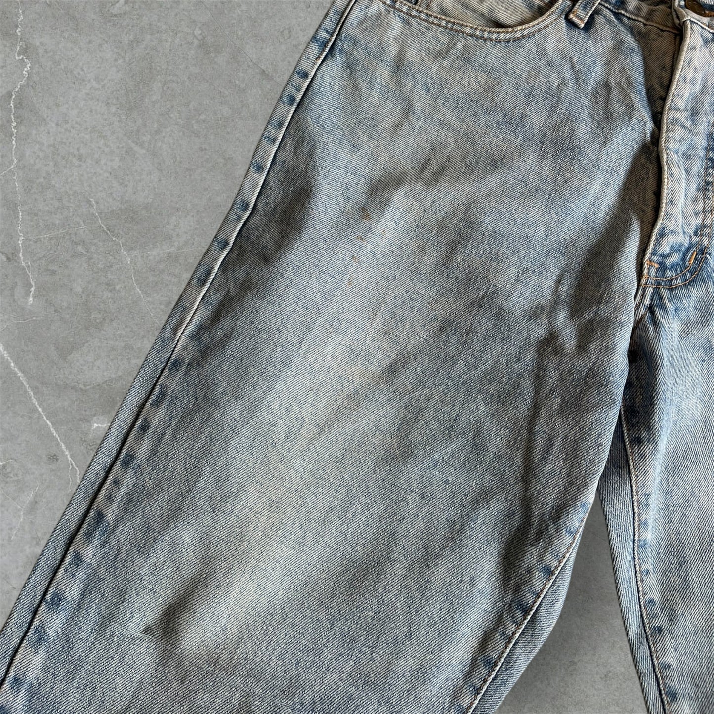 Armani Jeans Denim (light wash, AJ eagle) — 1995–2005 (M)