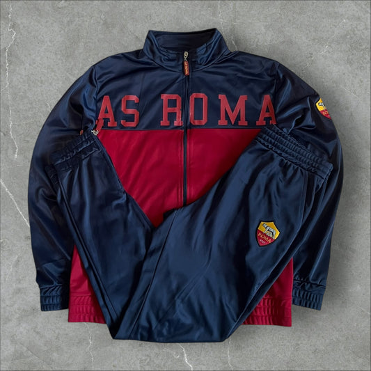 AS Roma Tracksuit Set (navy/burgundy) — 2007–2011 (L)