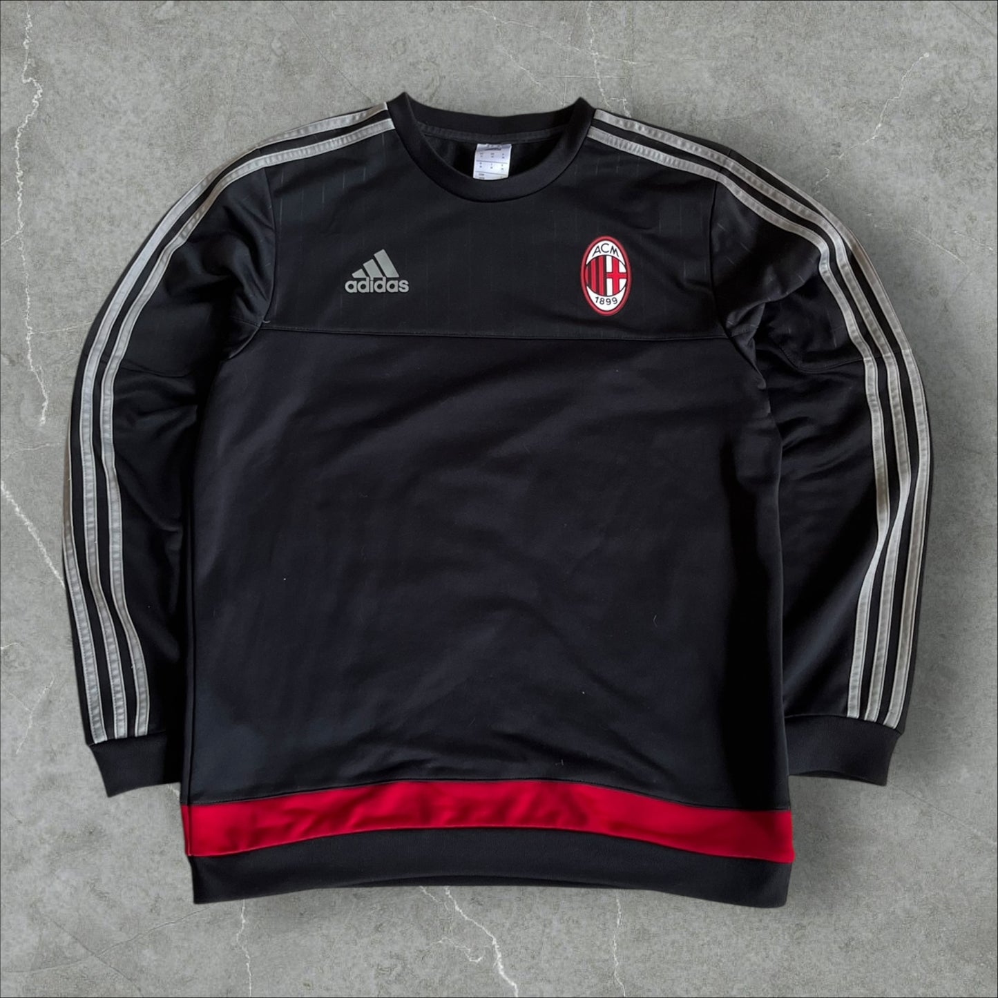 AC Milan adidas 3-Stripes Tracksuit (black) — 2010–2014 (M)