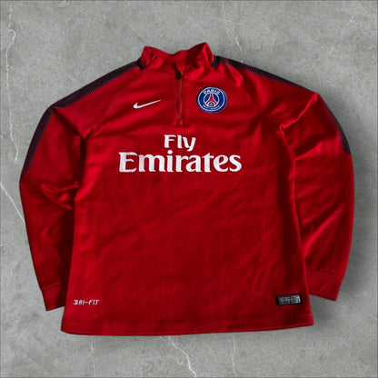 PSG Nike Tracksuit (red top/navy pants) — 2016–2018 (M)