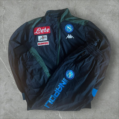 SSC Napoli Kappa Sponsors Tracksuit (navy/green)  (XL)