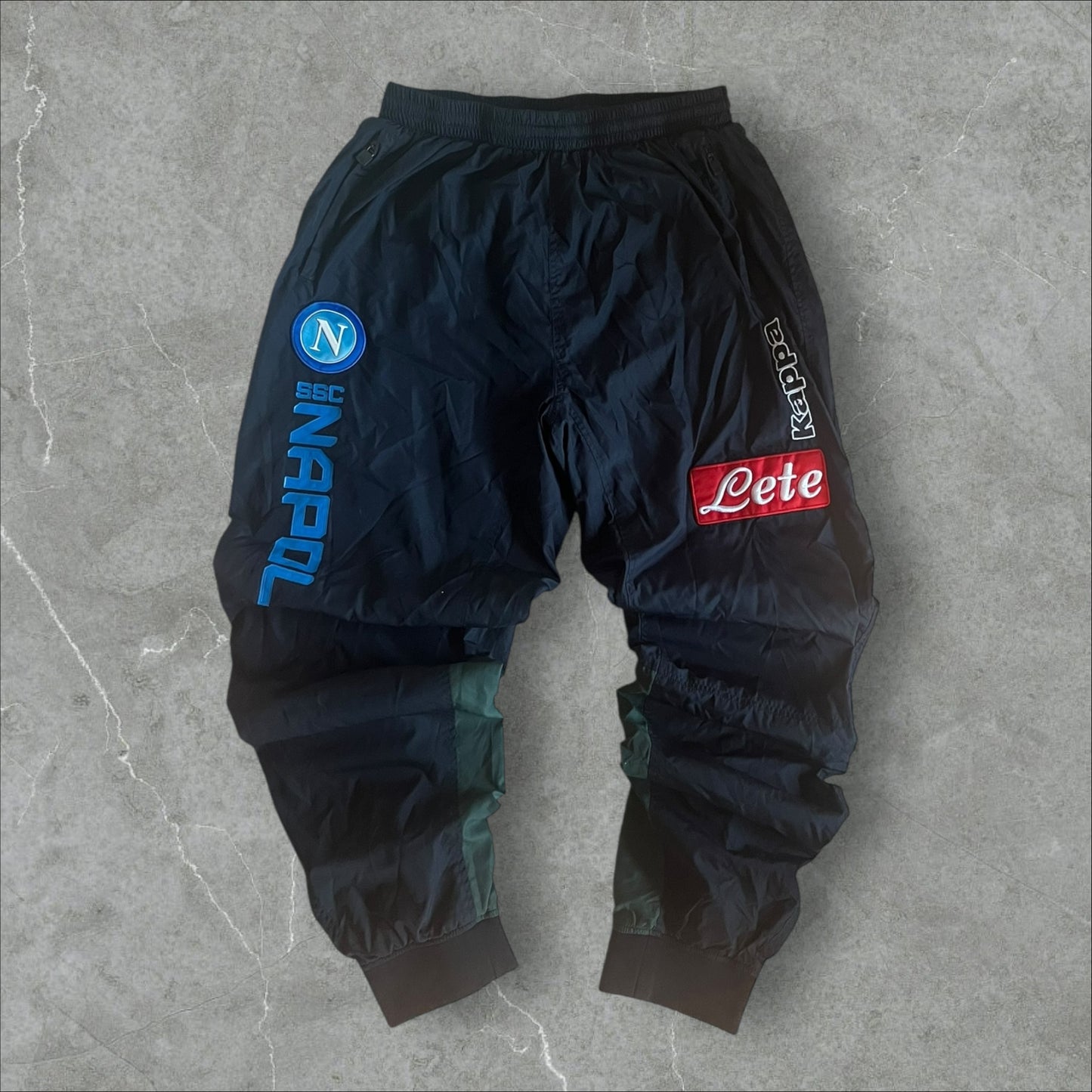 SSC Napoli Kappa Sponsors Tracksuit (navy/green)  (XL)