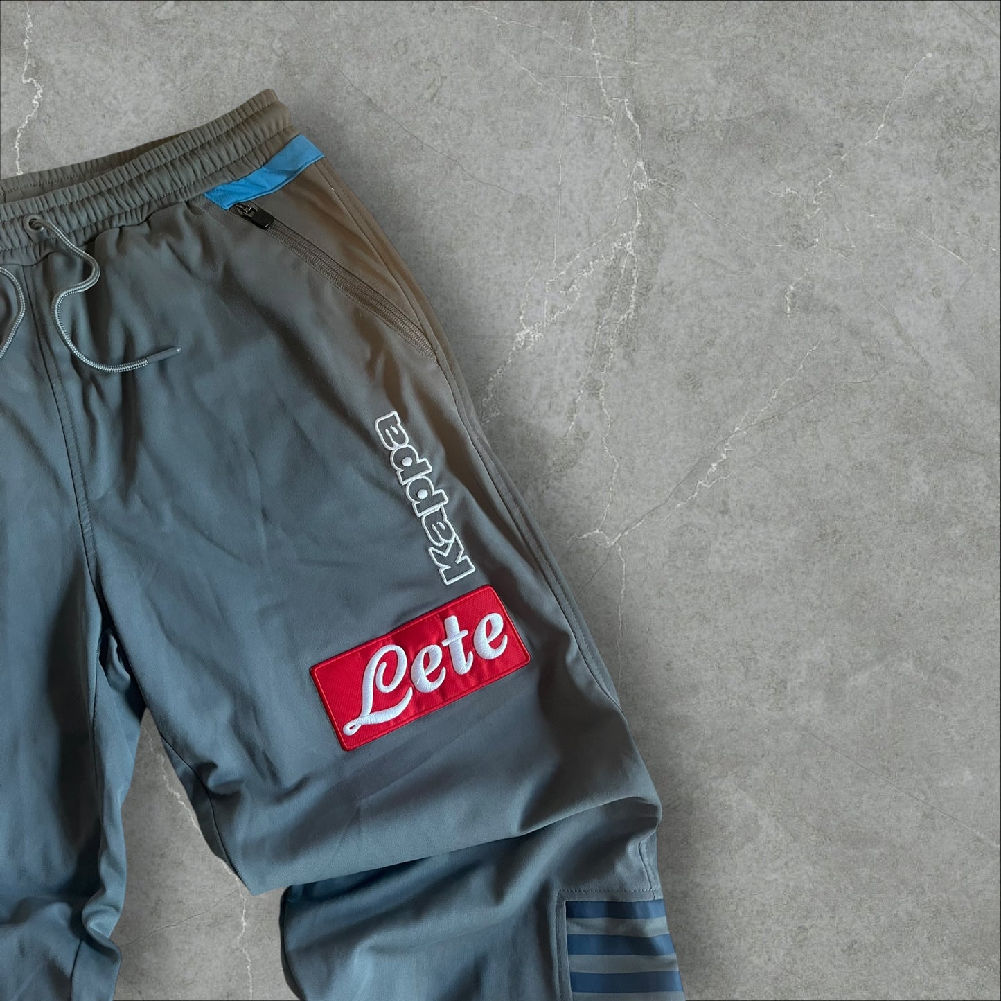 SSC Napoli Kappa Sponsors Tracksuit (grey/blue) (L)