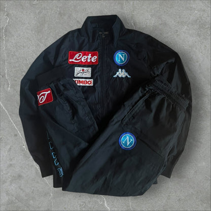 SSC Napoli Kappa Sponsors Tracksuit (black) (S)