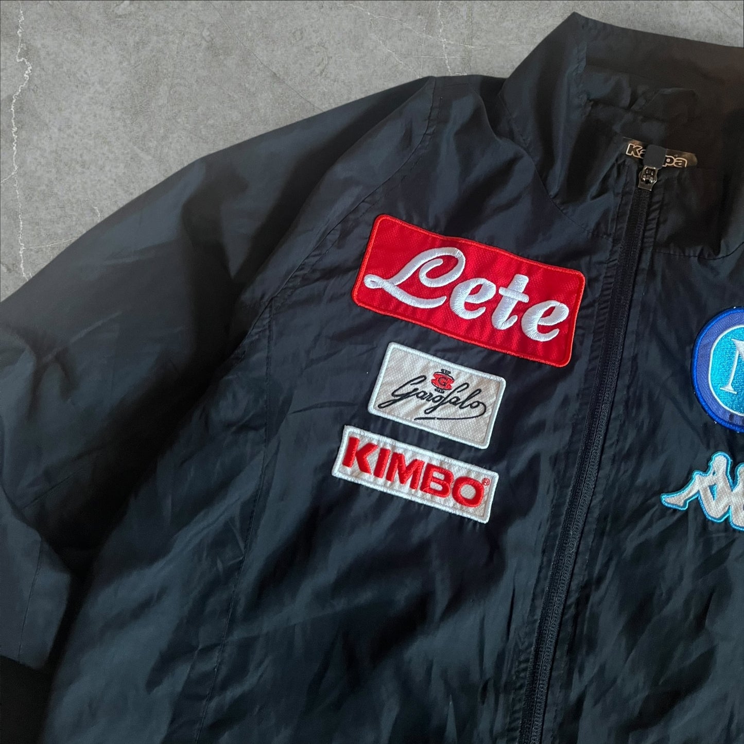 SSC Napoli Kappa Sponsors Tracksuit (black) (S)